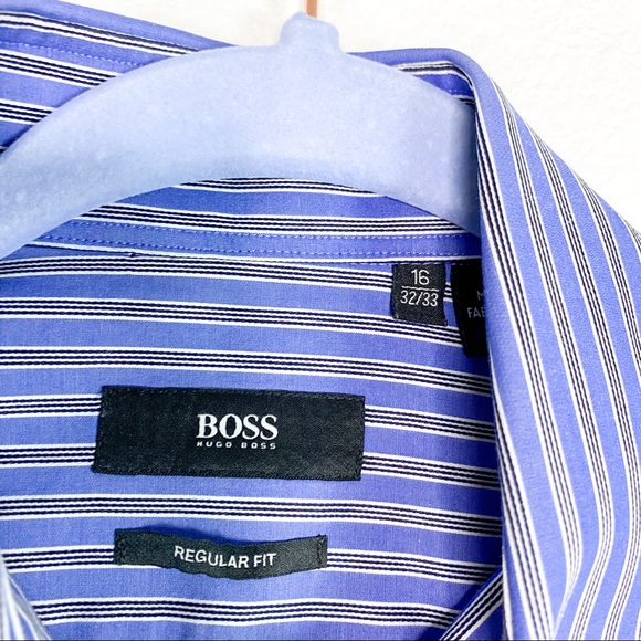 Hugo Boss Regular Fit Enzo Striped Dress Shirt - Picture 3 of 7